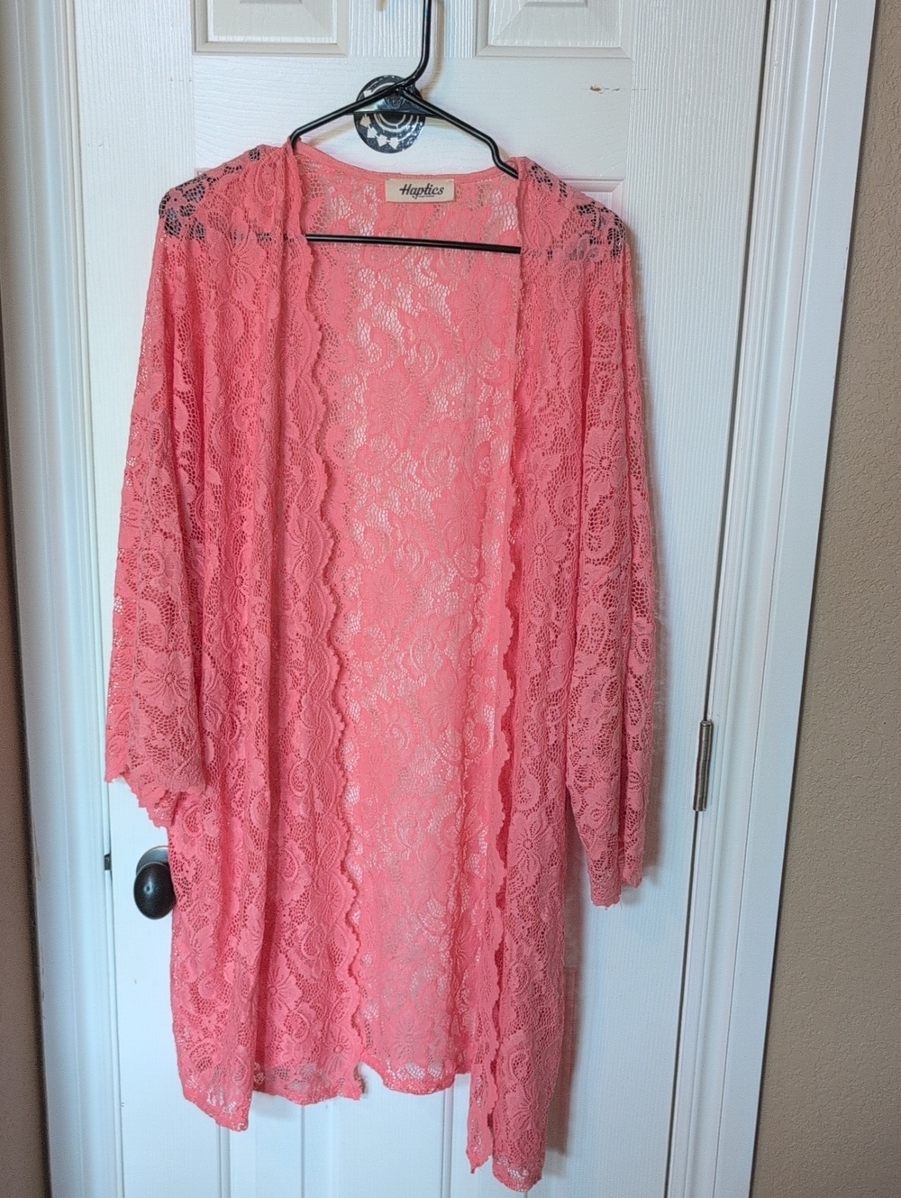 Haptics Coral Lace Kimono - Lightweight Women’s Cover-Up